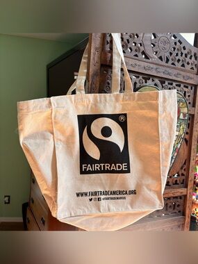 Fair Trade 100% Cotton Reusable Canvas Bag